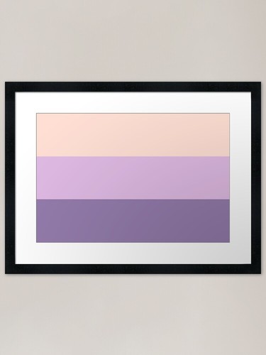 Soft pastel colors framed art - pastel,