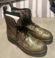 Dr. Martens Gold Crackle Boots
