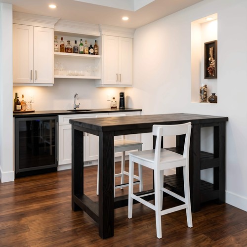 Norvik black solid wood - black,