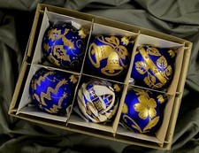 Hand Made Mouth Blown set of 6