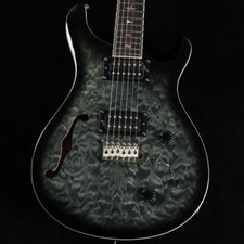 PRS SE Custom 22 Semi Hollow Quilt Charcoal Burst Limited Edition with gig bag