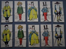 MISFITZ FAIRY FOLK FAULKNER ANTIQUE CARD GAME 60 CARDS 1920 - no box