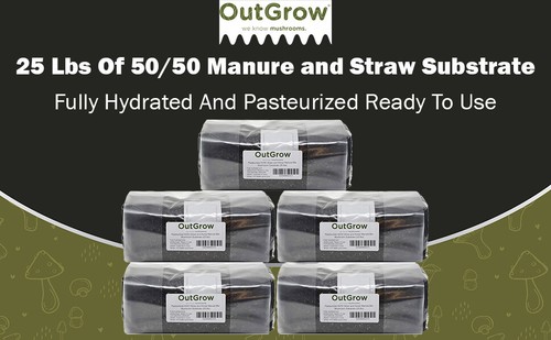 Straw horse manure - 50/50,