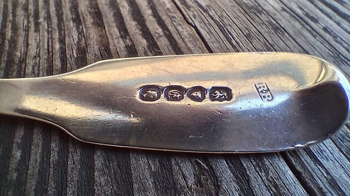 Silver tablespoon 1854 - tablespoon, 'b'