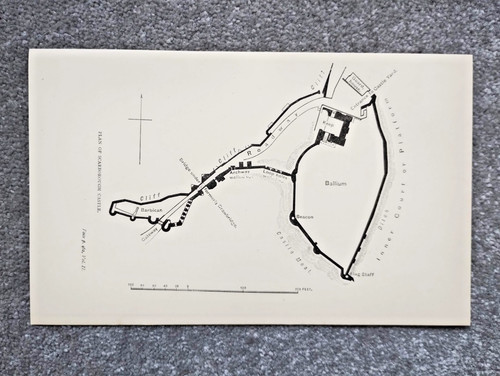 Plan scarborough castle - of,