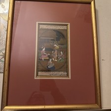 Indian mughal painting with - mughal,