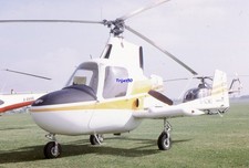 35mm Aircraft Slide McCulloch J2 Autogyro G-AZWZ in 1974