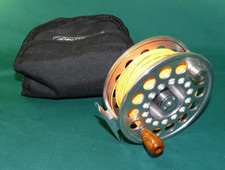 Pflueger Trion 1912, 4" large arbor fly reel wood handle sink tip line 155