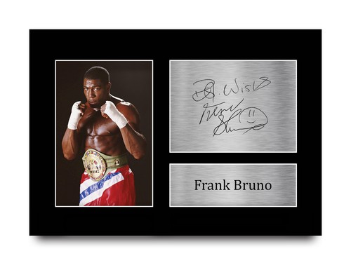Frank bruno signed - signed, boxing