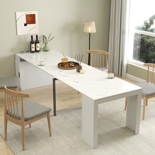 Modern extendable dining table - modern,