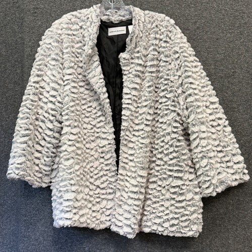 Gray faux fur - fur, shaggy