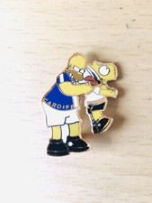 Cardiff City Anti Swansea Simpsons Enamel Football Badge