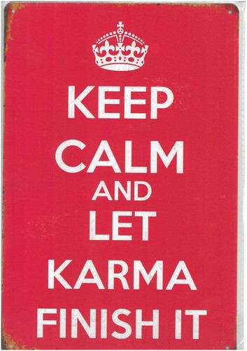 Metal wall sign keep - metal,