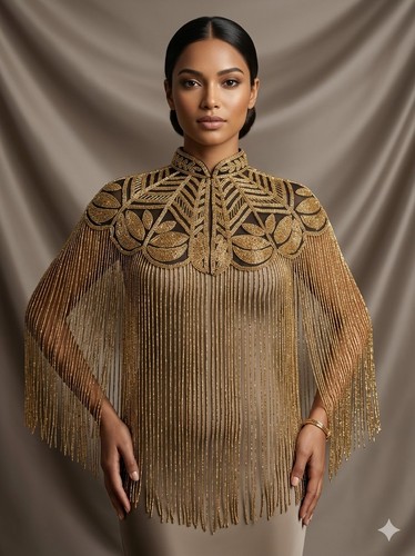Women cape poncho lace - poncho, mesh