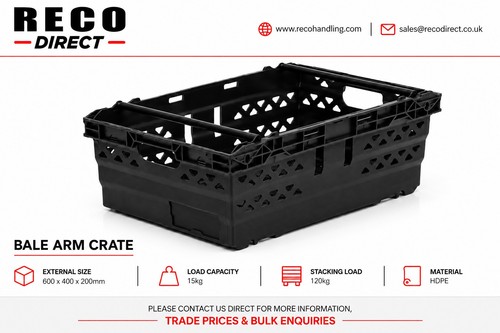 Used black bale - used, tray