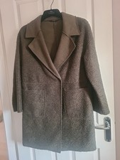 Khaki Green Boucle Coat
