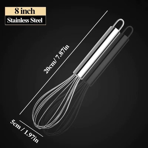 1pc stainless steel hand whisk - hand,