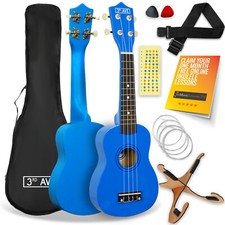Soprano Ukulele Bundle - Bag, Stand & More - 3rd Avenue - FREE 1 Month Lessons