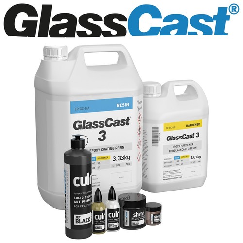 Glasscast resin cosmic black - cosmic,