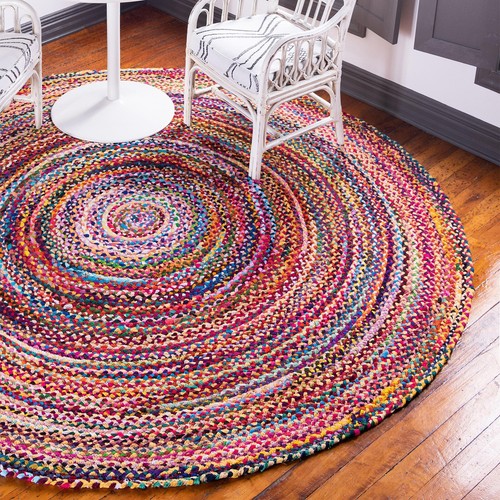 Recycled cotton jute - cotton, round