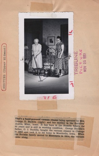 1951 hand powered vacuum - 1951,