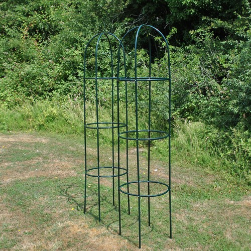 Outdoor garden metal obelisk - outdoor,