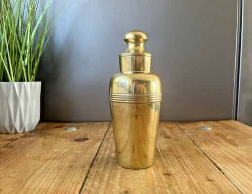 Antique art deco pill bottle - deco,
