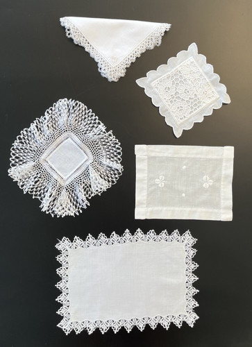 Vintage white lace - -,