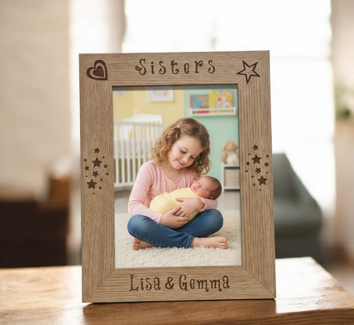 Sisters photo frame - sisters,