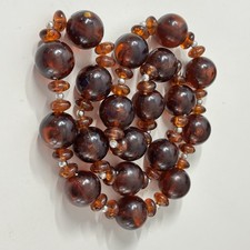 Vintage Fashion Necklace Amber