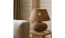 Habitat XL Wicker Table Lamp -