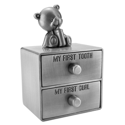 Silver tooth box - silver, baby