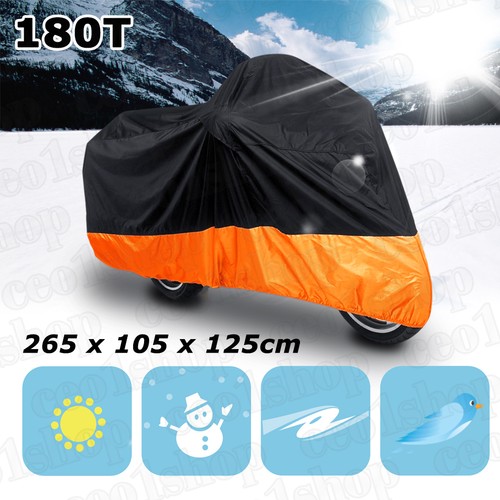 Xxl black orange - black+orange, motorcycle