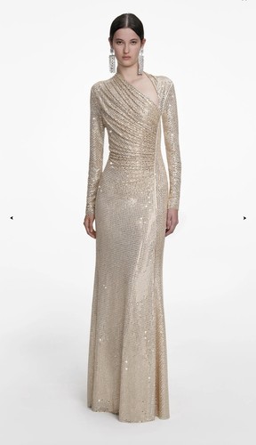 Champagne rhinestone drape - champagne,