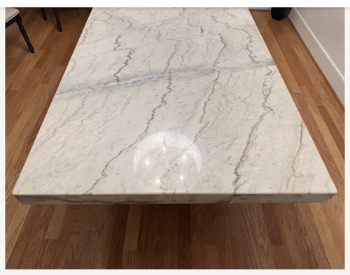 Gray and white marble table - gray,