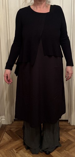Designer black knitted cardy - designer,