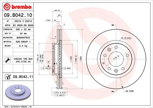 New brake disc for - new,