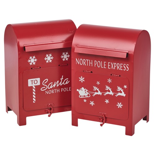 Christmas metal santa letter - christmas,