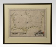 Greenville Collins Hand-Coloured Map of Northwest Coast & Isle of Man | Nautical
