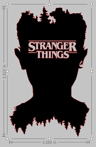 Stranger things sticker vinyl - stranger,