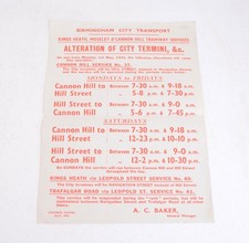 Bus Tram Timetable Poster
