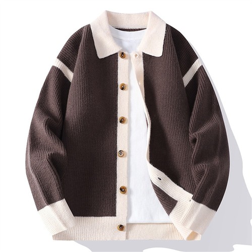 2026 men knitted cardigan - knitted,