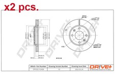 X2 PCS FRONT BRAKE DISC ROTOS