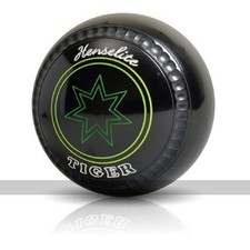 Henselite Tiger Bowls - Set of 4, Black, Size 3, Heavy (UK)