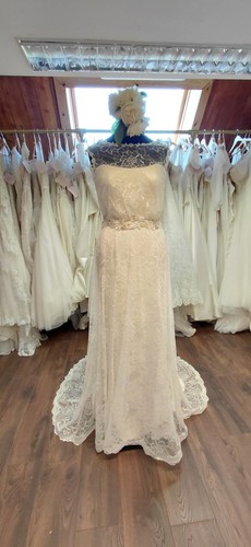 Maya ivory sheath wedding gown - maya,