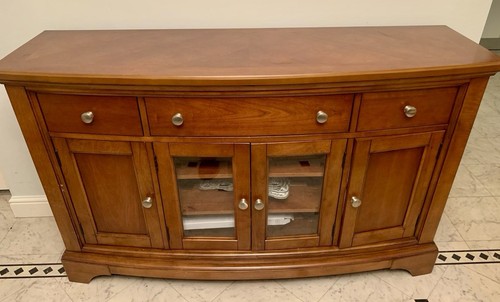 Brown wooden sideboard - brown,