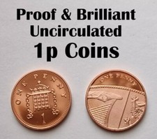 1971-2023 UK 1p One Penny Coins PROOF & BRILLIANT UNCIRCULATED BU - Choose Years