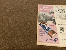 PPOBK27 ADVERT 14X5 FRY'S CHOCOLATE CREAMS.