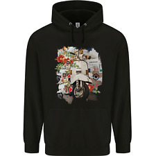 Scooter Colage MOD Culture Moped Bike Mens 80% Cotton Hoodie