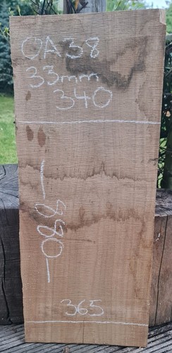 Oak slab hardwood - oak, rough